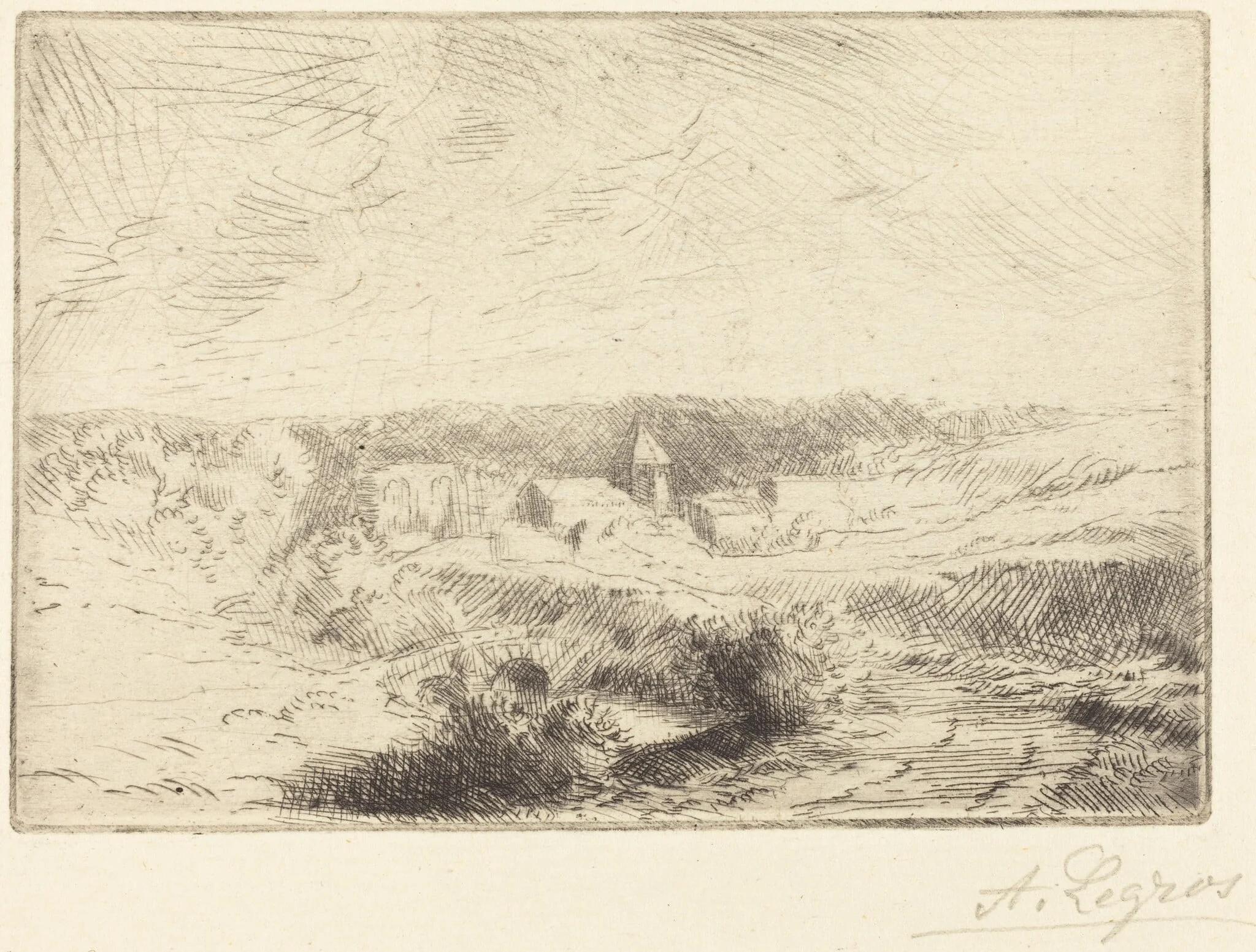 Village of Wimille, near Boulogne (Village de Wimille, pres Boulogne), detail