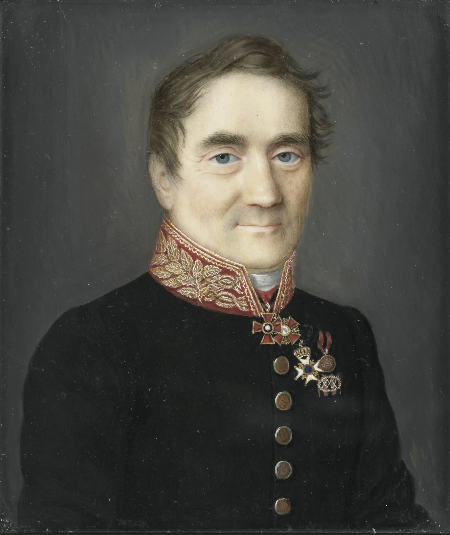 Portrait of Jean Casimir de Brunet ( -1861), detail
