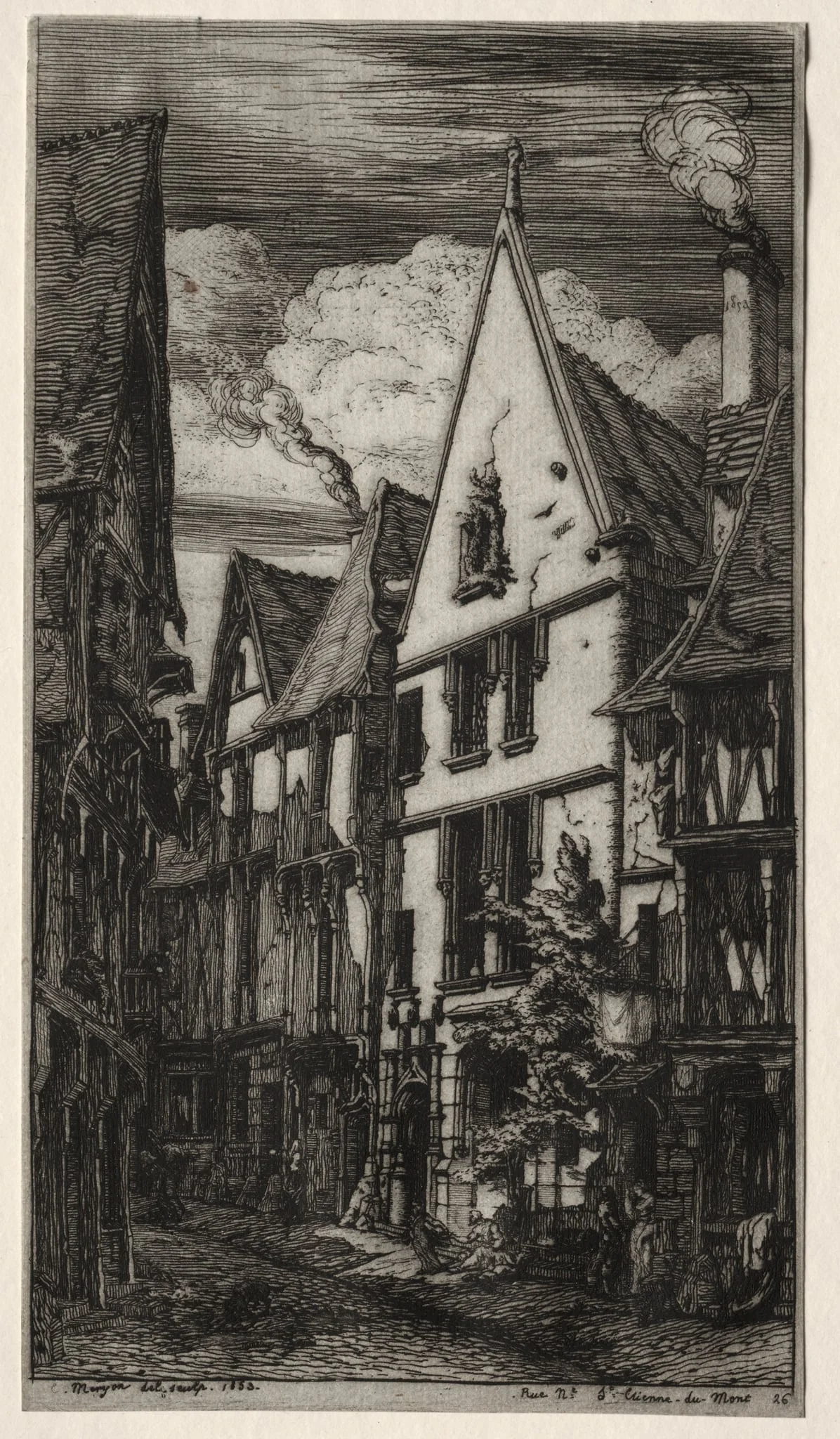 Rue des Toiles, Bourges, detail