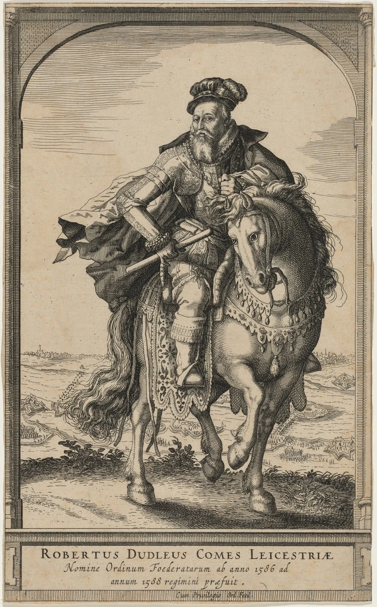 Robert Dudley, Earl of Leicester on Horseback, detail