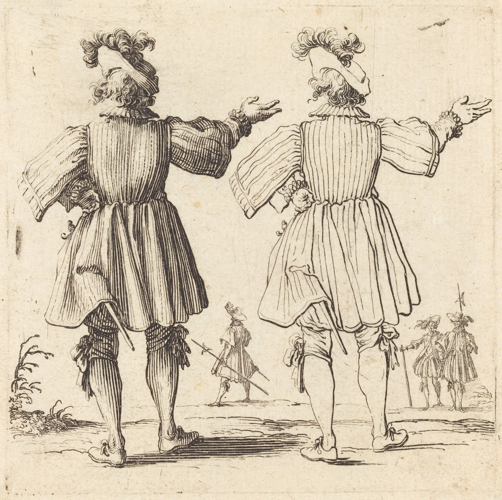 Officer with Plume, Seen from Behind, detail