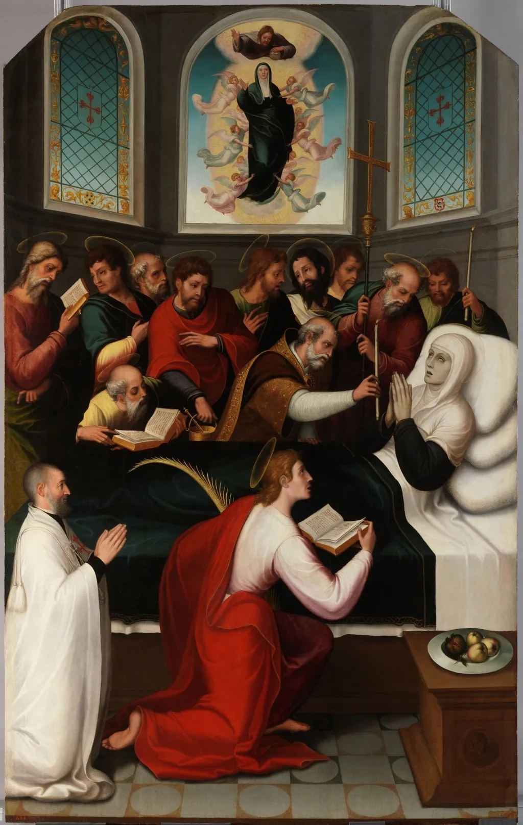 The Death of the Virgin, by Juan Correa de Vivar, oil, 1546