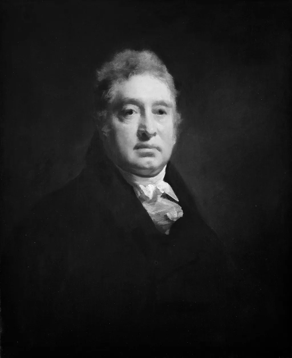 Portrait of a Man with Gray Hair, by Henry Raeburn, oil, 1815