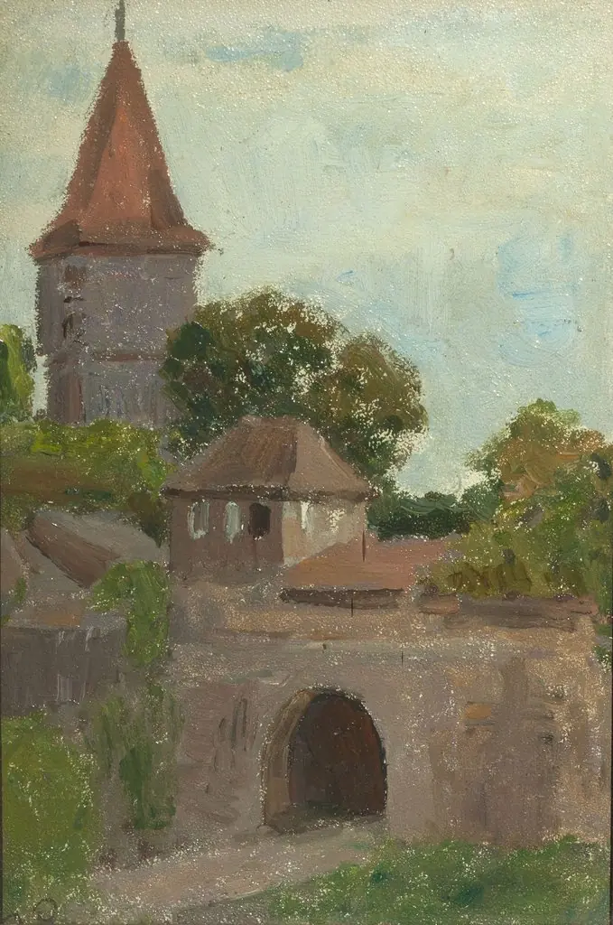 Тиргартен. Турм, by Apollinary Vasnetsov, oil, 1900