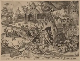 Lust, by Pieter van der Heyden, ink, 1558