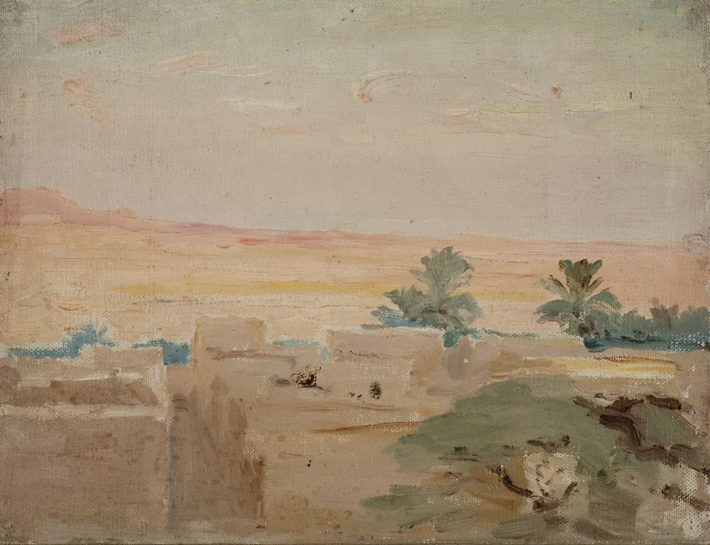 Biskra – Desert (Evening), by Jan Ciągliński, unspecified, 1909