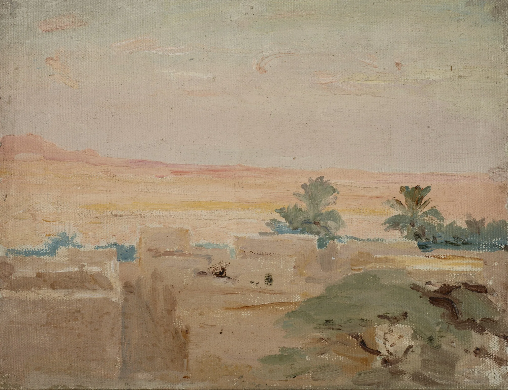 Biskra – Desert (Evening), detail