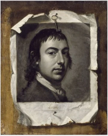 Trompe L'Oeil (Self-Portrait), detail