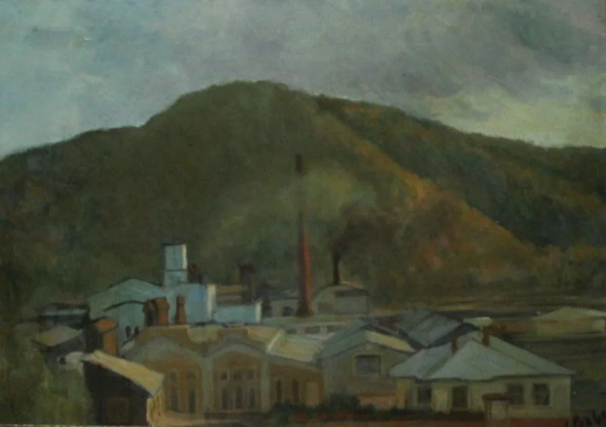 Peisaj pe valea Bistriței, detail