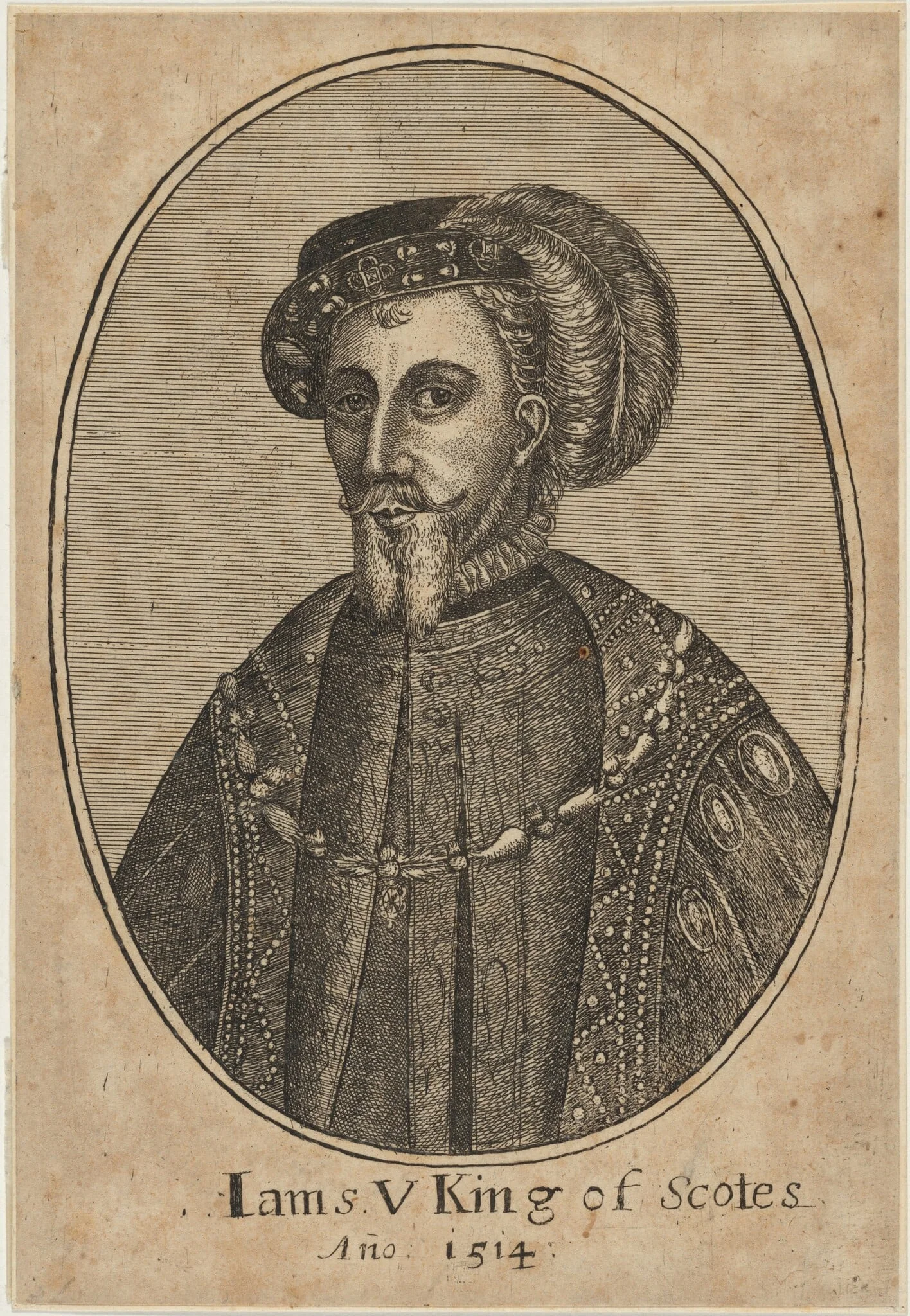 James V, King of Scotland, detail