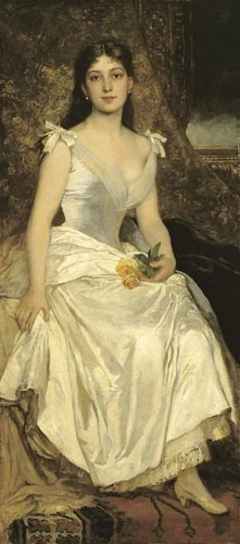 Ilona Lotz in White, detail