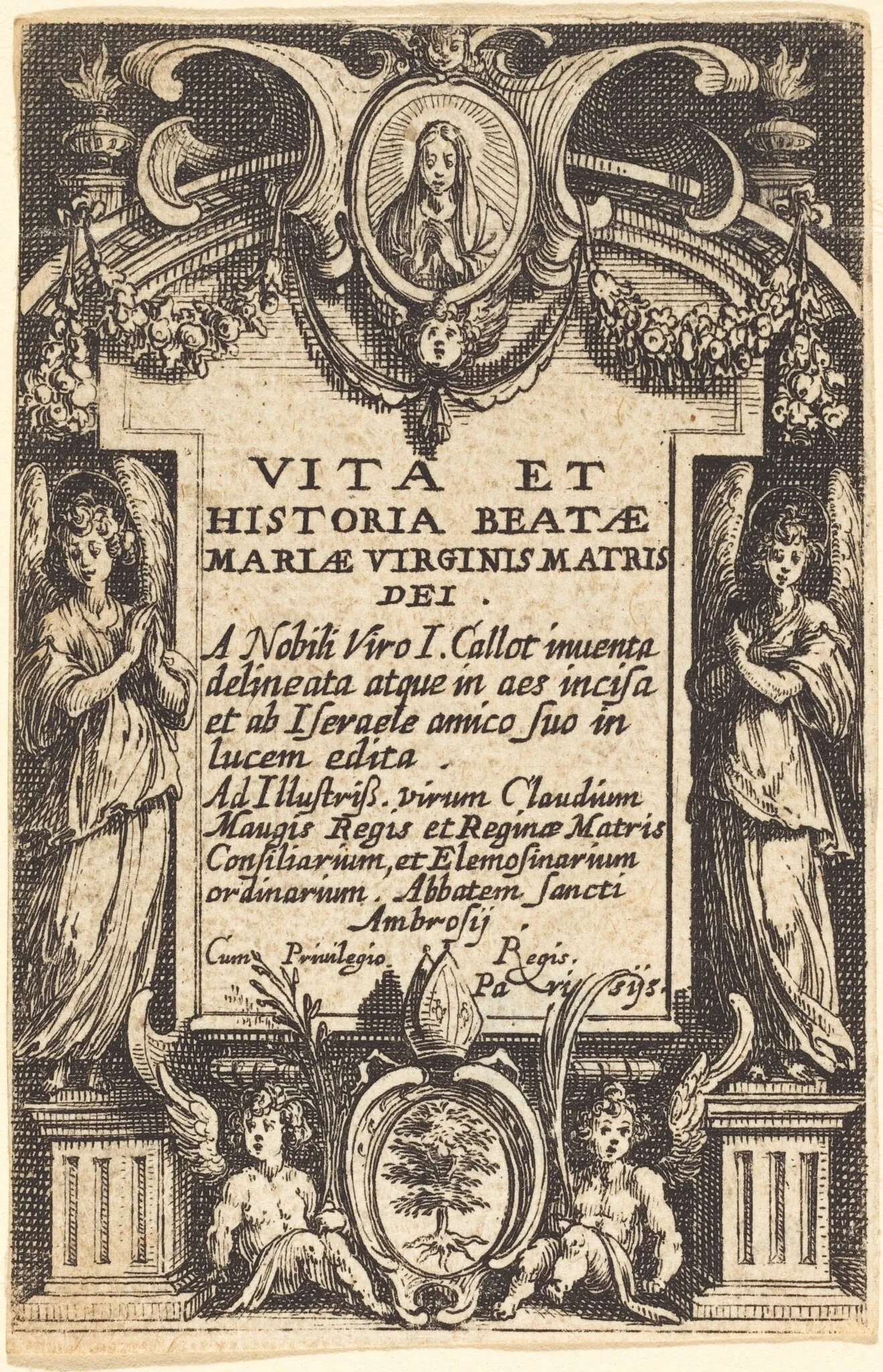 Frontispiece for "The Life of the Virgin", detail