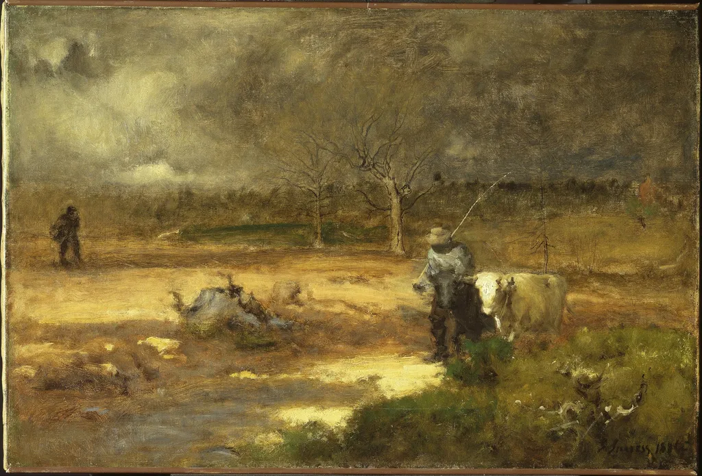 Homeward, by George Inness, oil, 1891