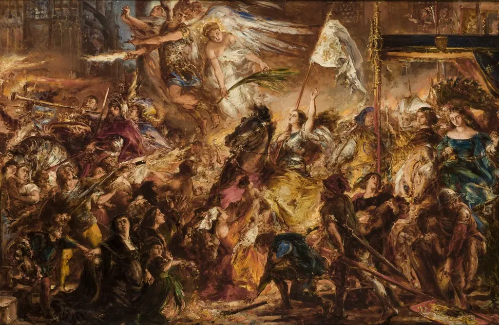 The Maid of Orleans, by Jan Matejko, oil, 1892