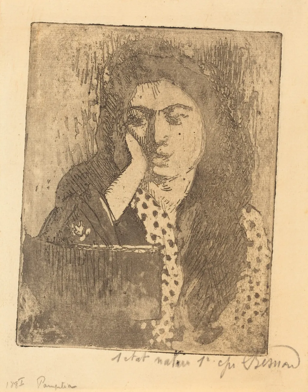 Pompilia, by Paul-Albert Besnard, ink, 1919