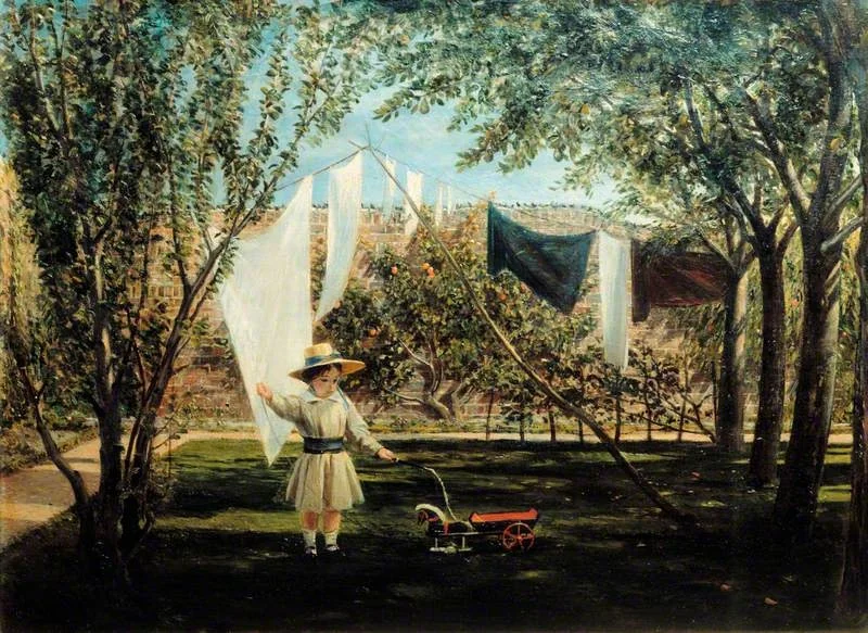 A Garden Scene, detail