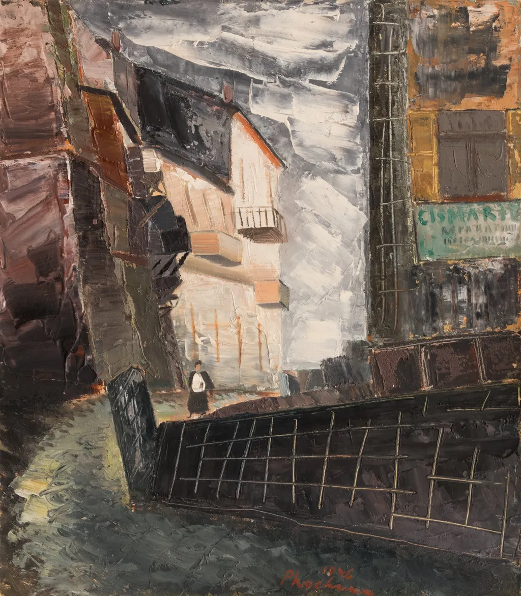 STRADA DIN GALAȚIUL VECHI, by Alexandru Phoebus, 1946