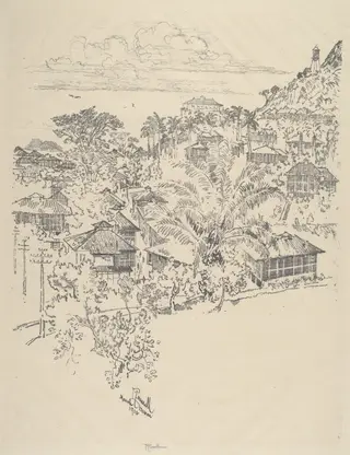Offical Ancon, by Joseph Pennell, ink, 1912