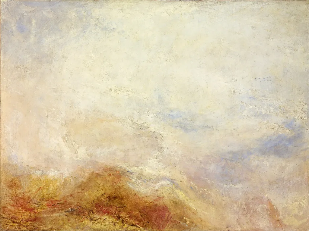 Falls of Schaffhausen (Val d’Aosta), by Joseph Mallord William Turner, oil, 1845