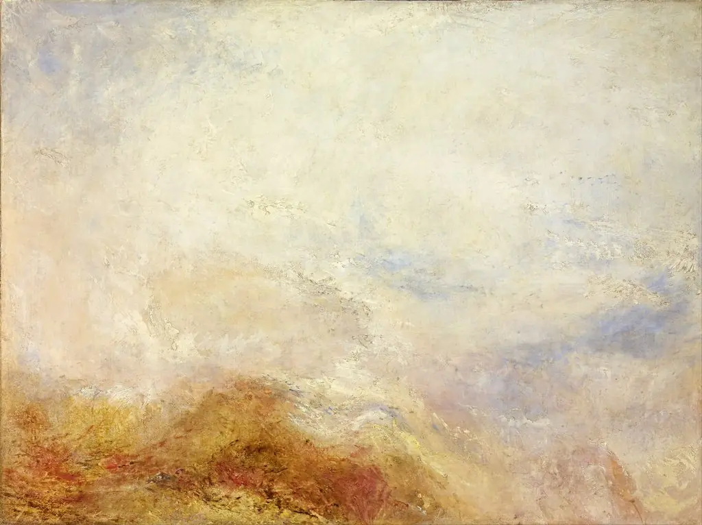 Falls of Schaffhausen (Val d’Aosta), by Joseph Mallord William Turner, oil, 1845