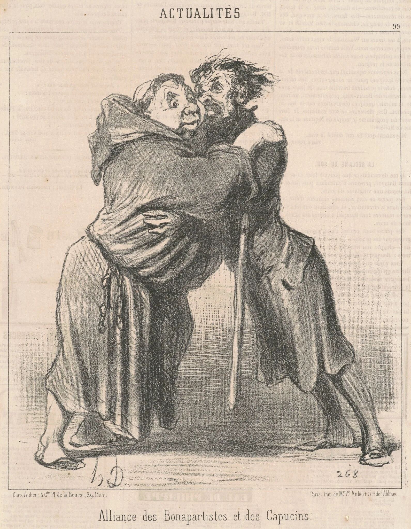 Alliance des Bonapartistes et des Capucins, detail