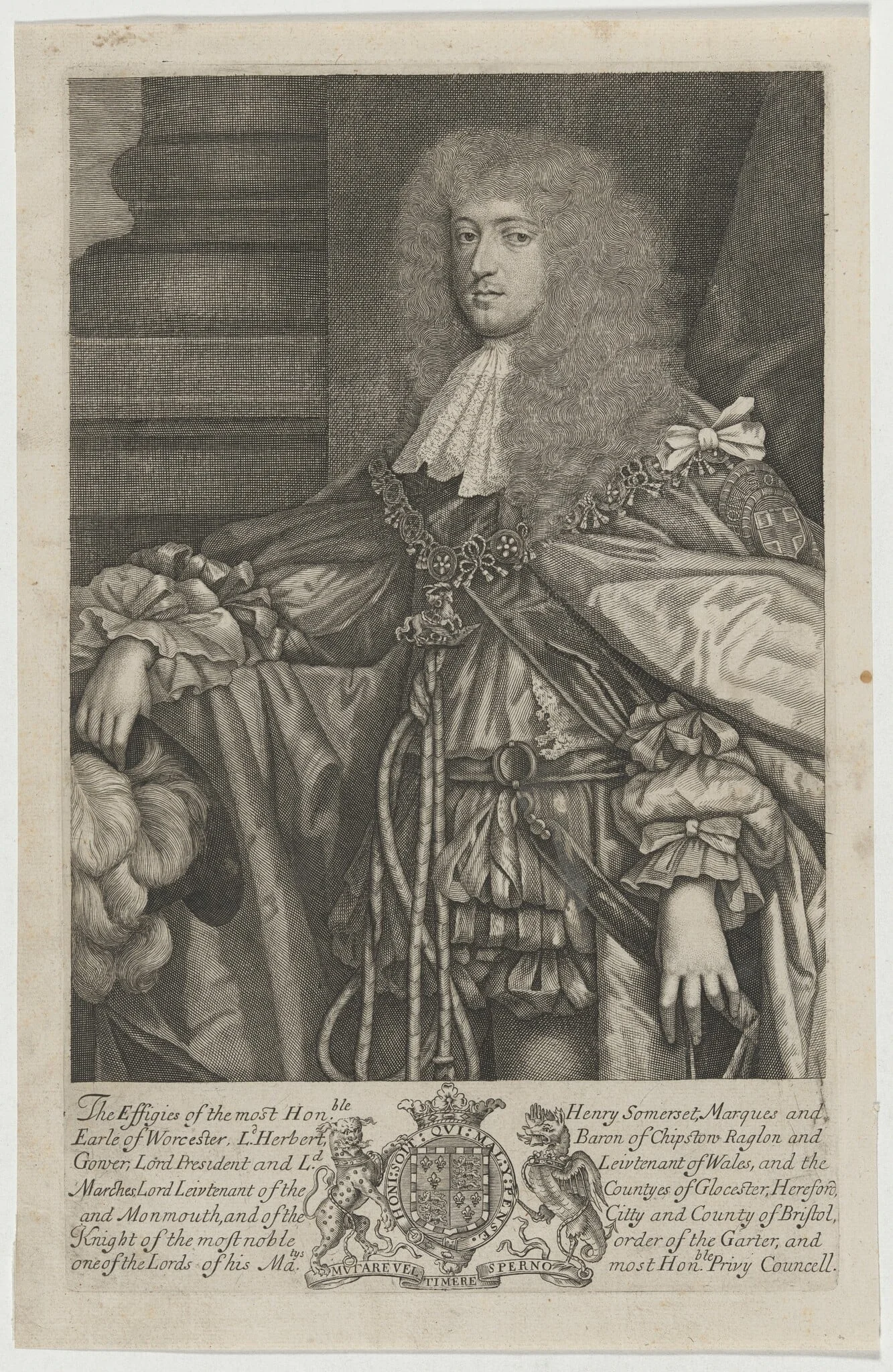 Henry Somerset, First Duke of Beaufort, detail