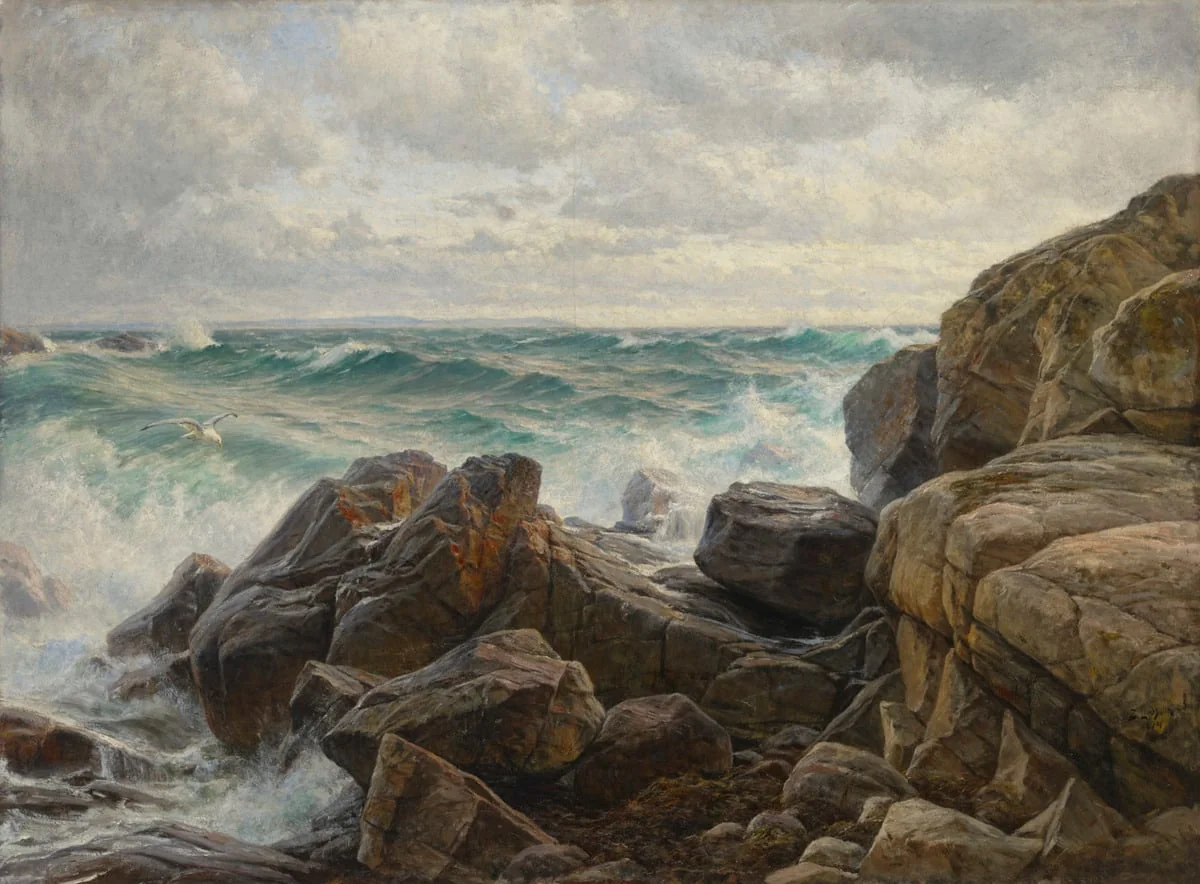 Kattegat myrskyssä, detail