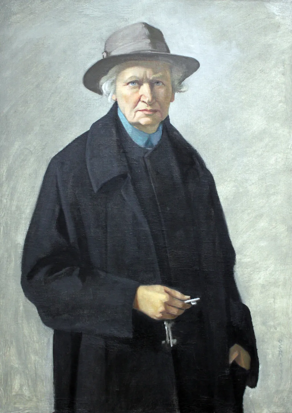Self-portrait with keys, by Ottilie Roederstein, unspecified, 1936