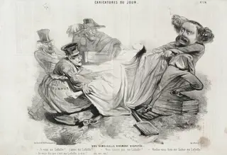 An Intensely Contested Young Woman, by Charles-Émile Jacque, 1843