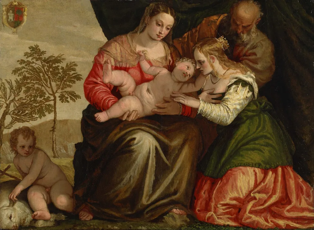 The Mystic Marriage of St. Catherine, by Paolo Veronese, oil, 1547