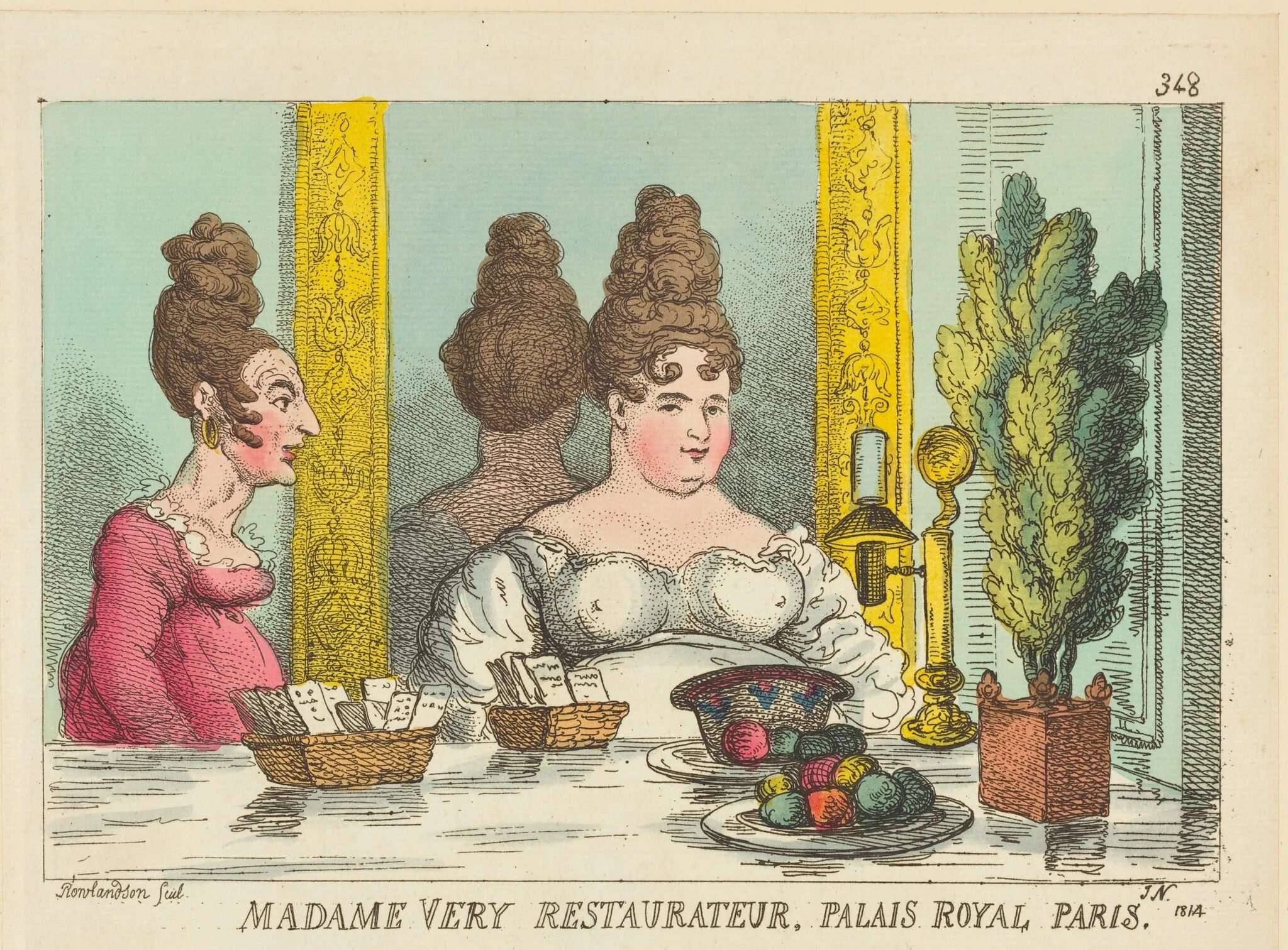 Madame Very Restaurateur, Palais Royal Paris, detail