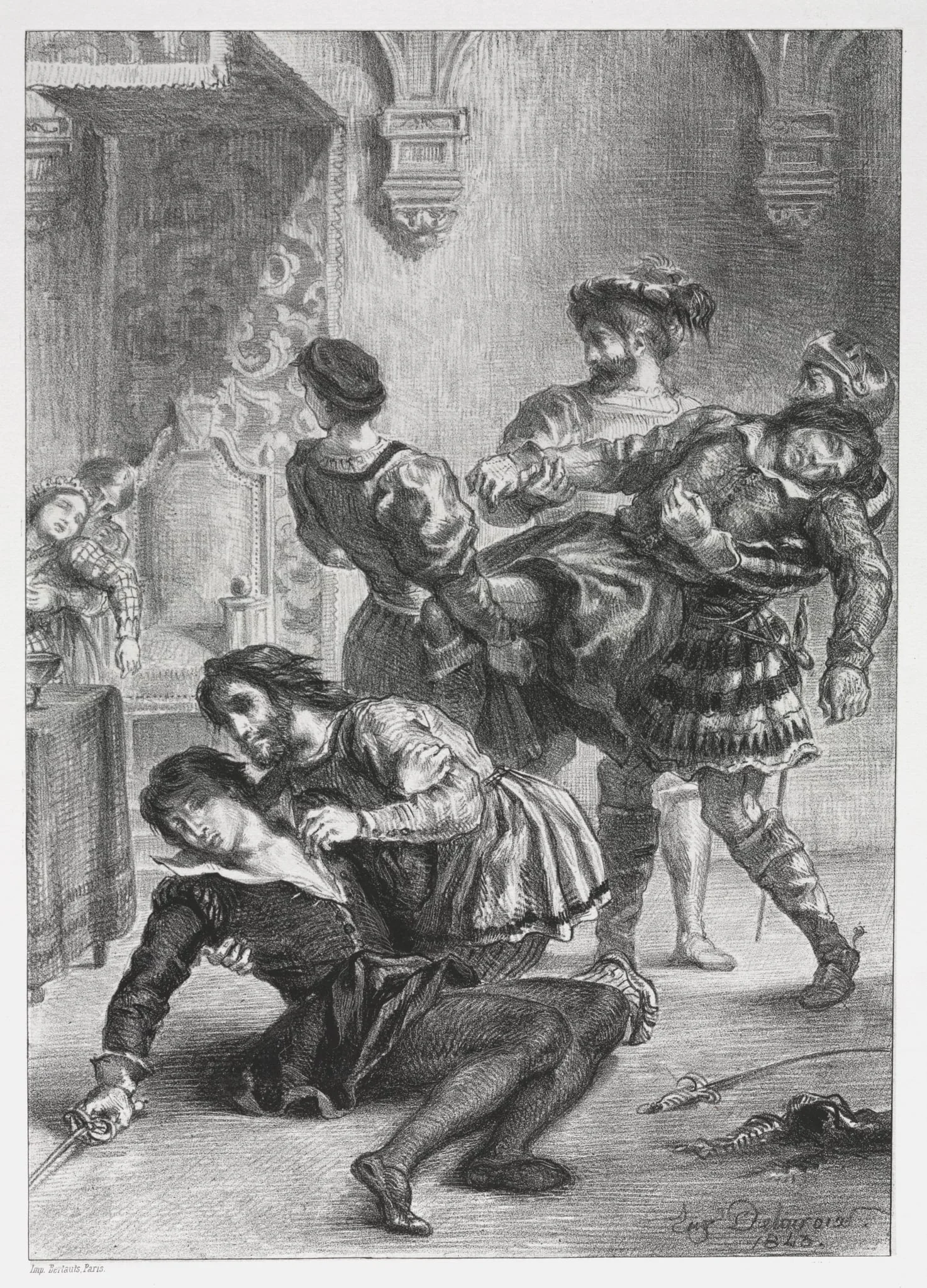 Hamlet: The Death of Hamlet, detail