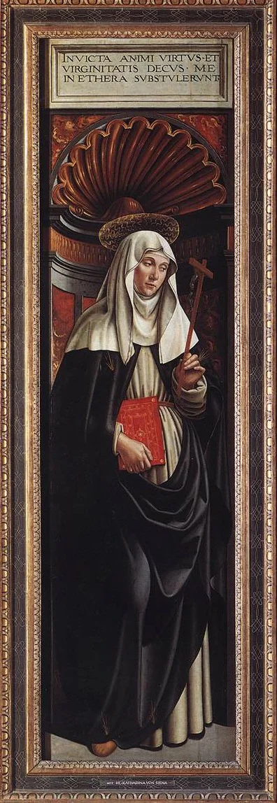 St Catherine of Siena, detail