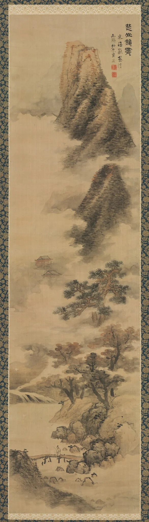 Clearing Autumn Mists in the Chu Mountains, detail