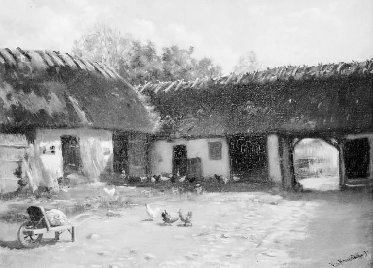 Fra en præstegård, detail