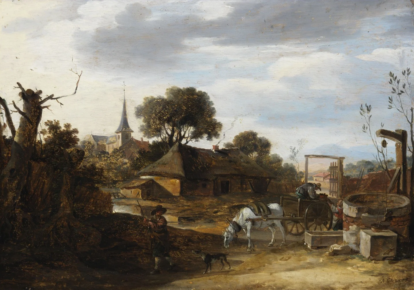 A Farmyard, detail