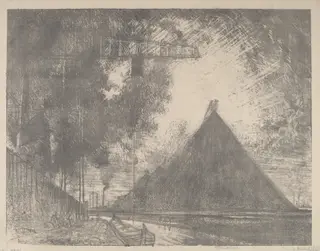 The Dump, Charleroi, by Joseph Pennell, ink, 1911