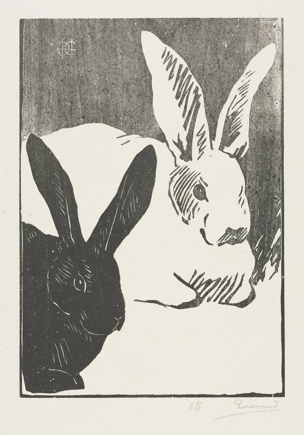 The Rabbits, by Henri-Charles Guérard, 1893