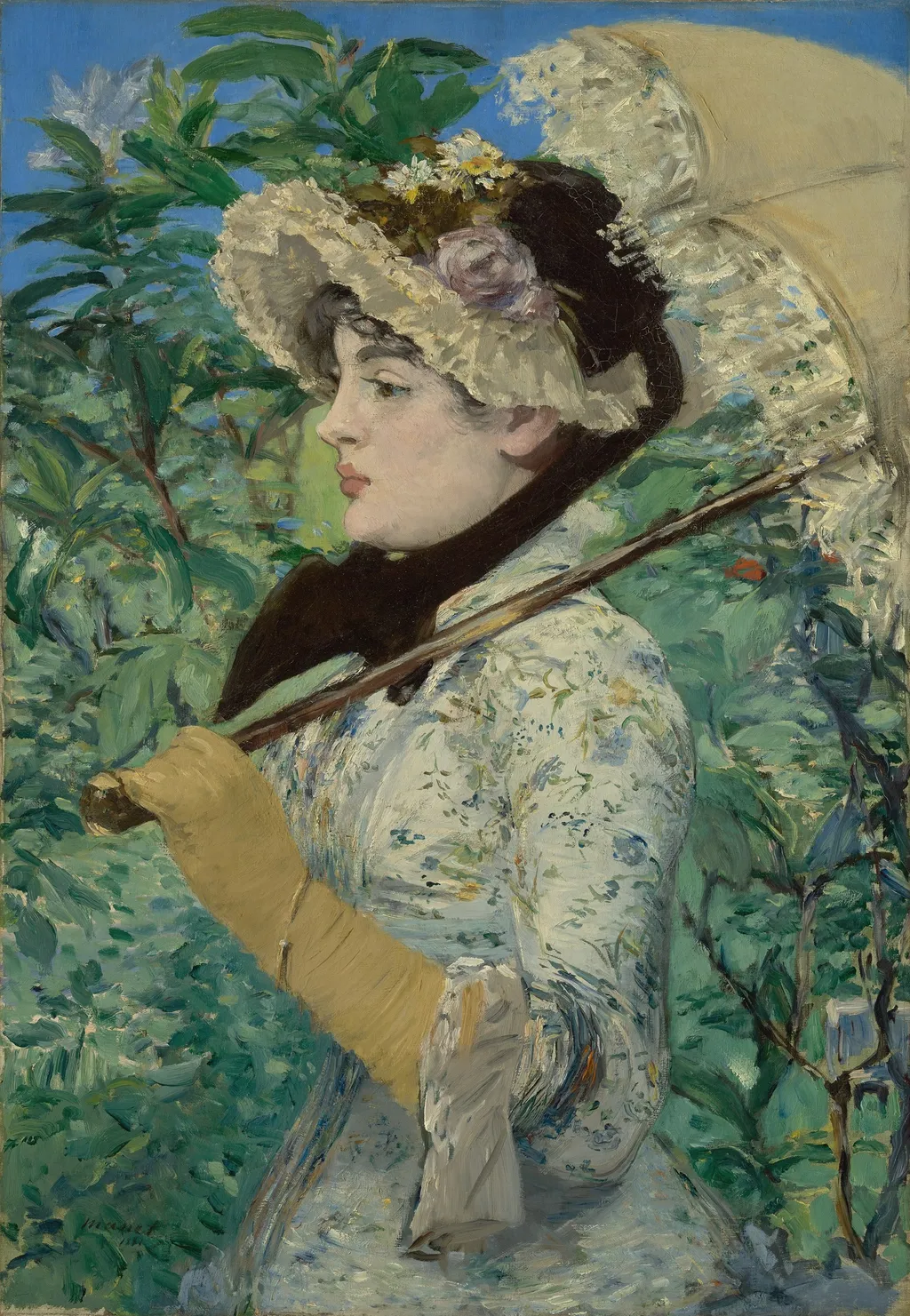 Spring, by Edouard Manet, oil