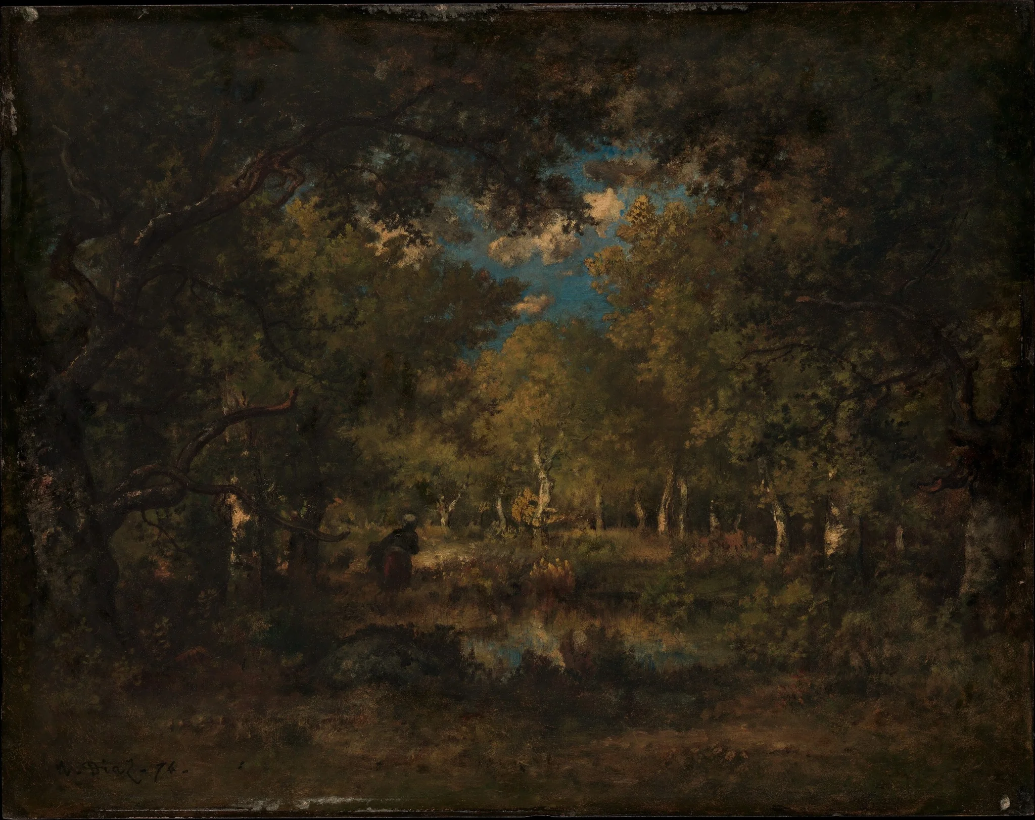 The Forest of Fontainebleau, detail