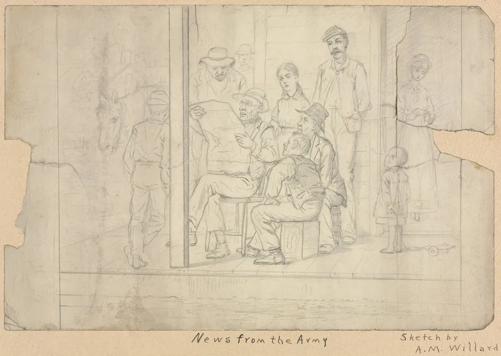 Sketch - News from the Army, by Archibald Willard, 1804