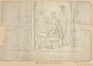Sketch - News from the Army, by Archibald Willard, 1804