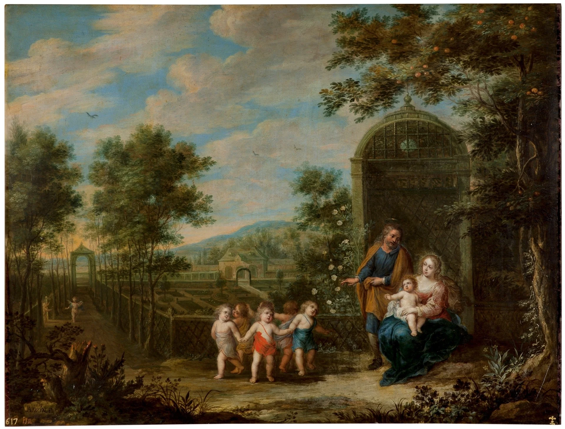 Rest on the Flight into Egypt, detail