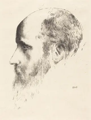 Edouard Vuillard, by Odilon Redon, ink, 1900