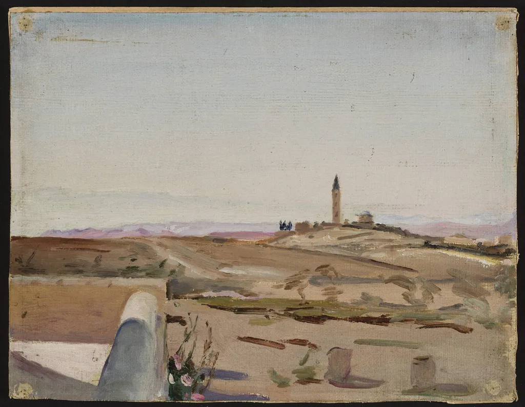 At the edge of the city and the desert. From the journey to Palestine, by Jan Ciągliński, unspecified, 1901