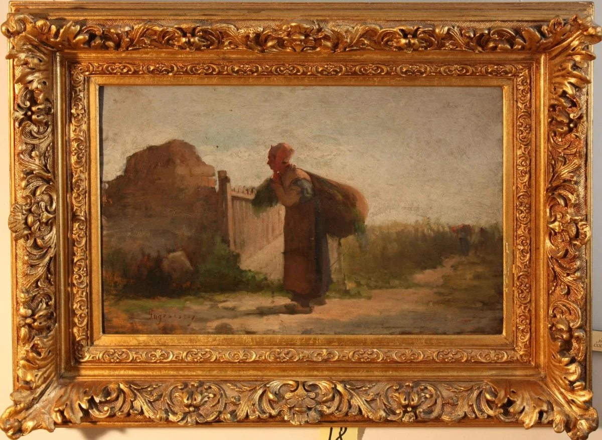 Țărancă franceză, detail