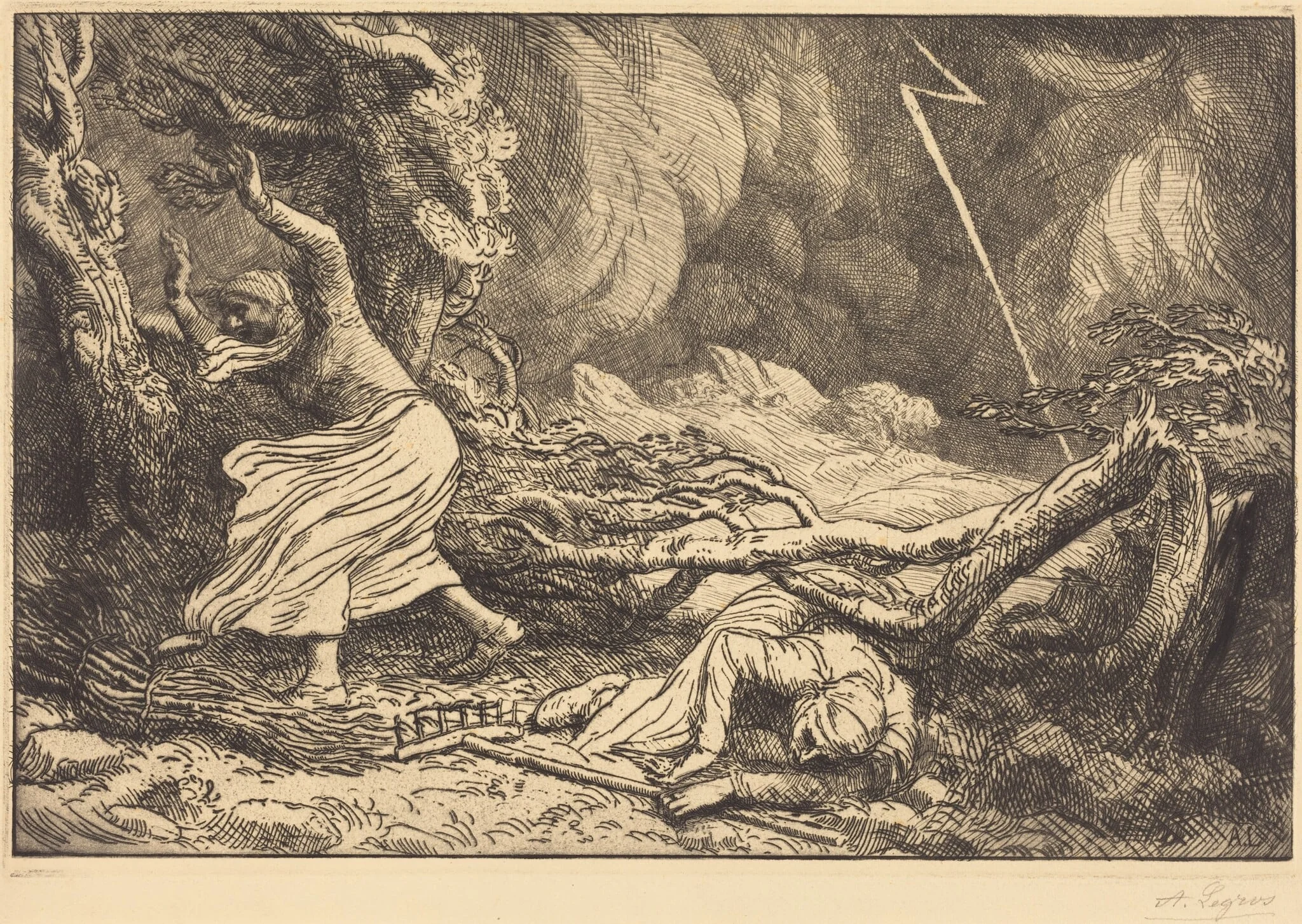 Victims of the Lightning (Victimes de la foudre), detail