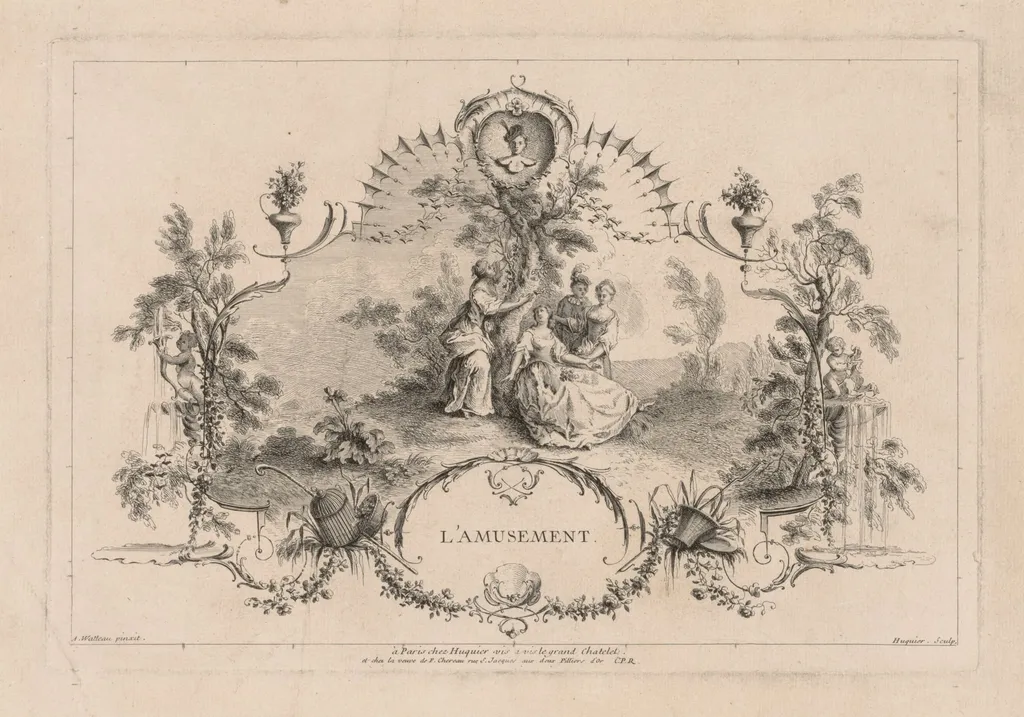 Amusement, Arabesque, by Gabriel Huquier, 1750