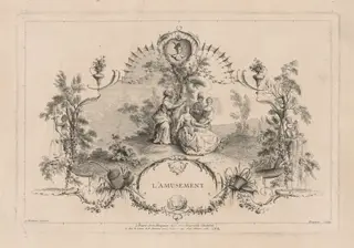 Amusement, Arabesque, by Gabriel Huquier, 1750