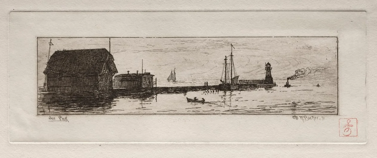 West Pier, Cleveland, detail